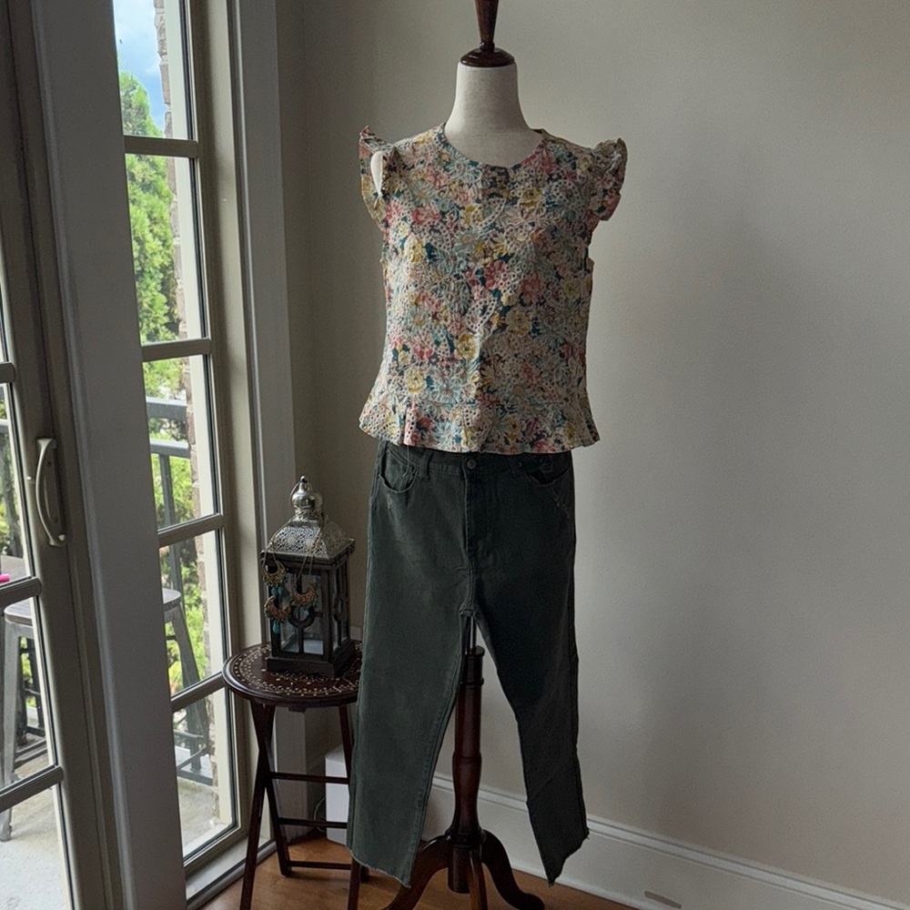 Kensie Green Skinny Jeans Casual Style